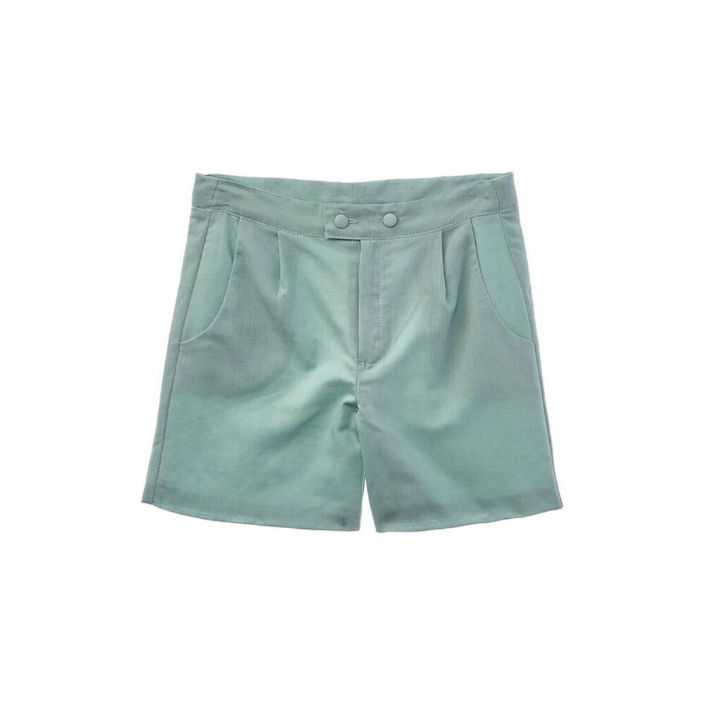 Pepa London Girls  Boys Celebration Linen Short, Blue